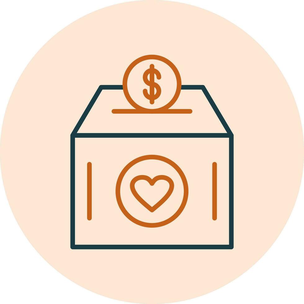 icono de vector de donación