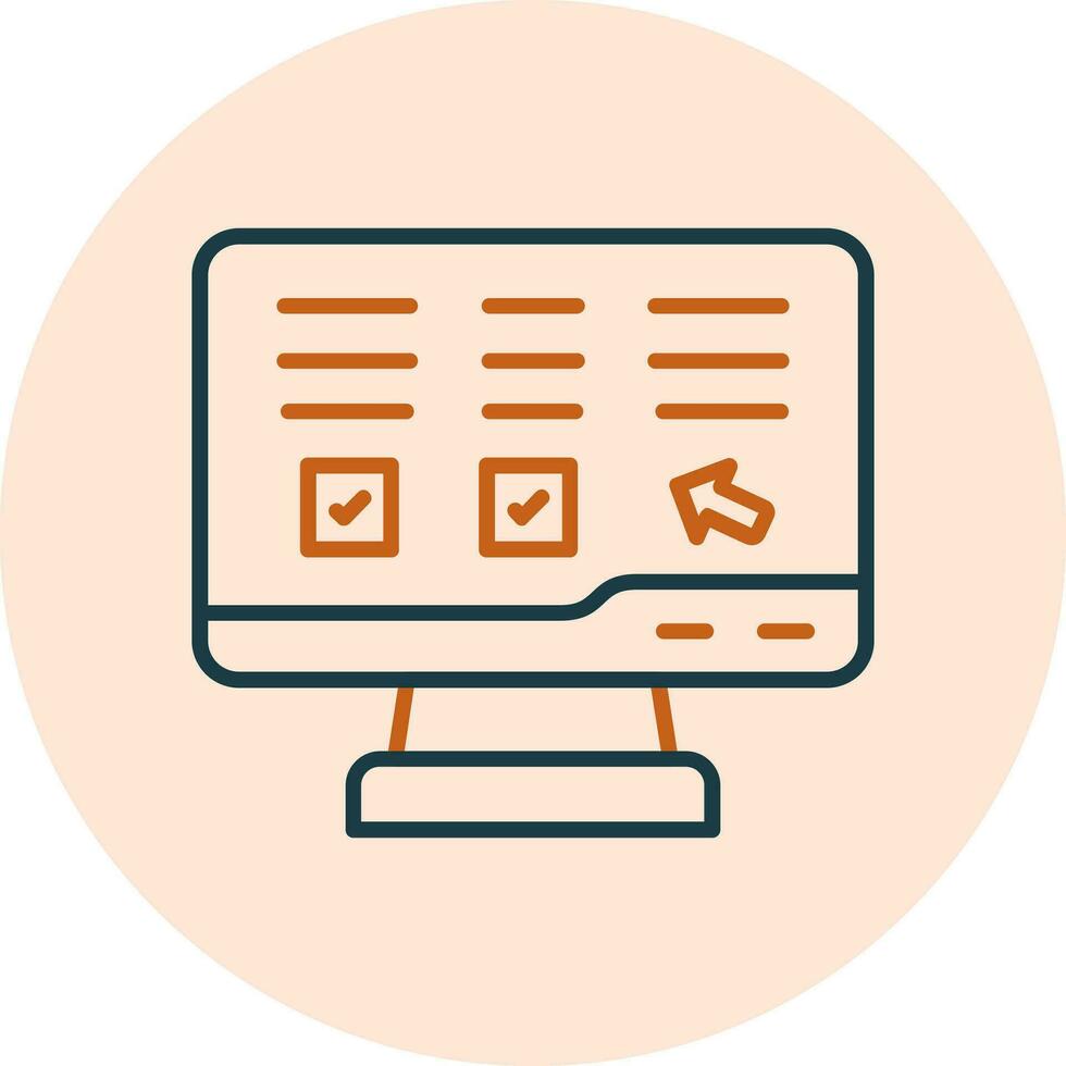 Online Lesson Vector Icon