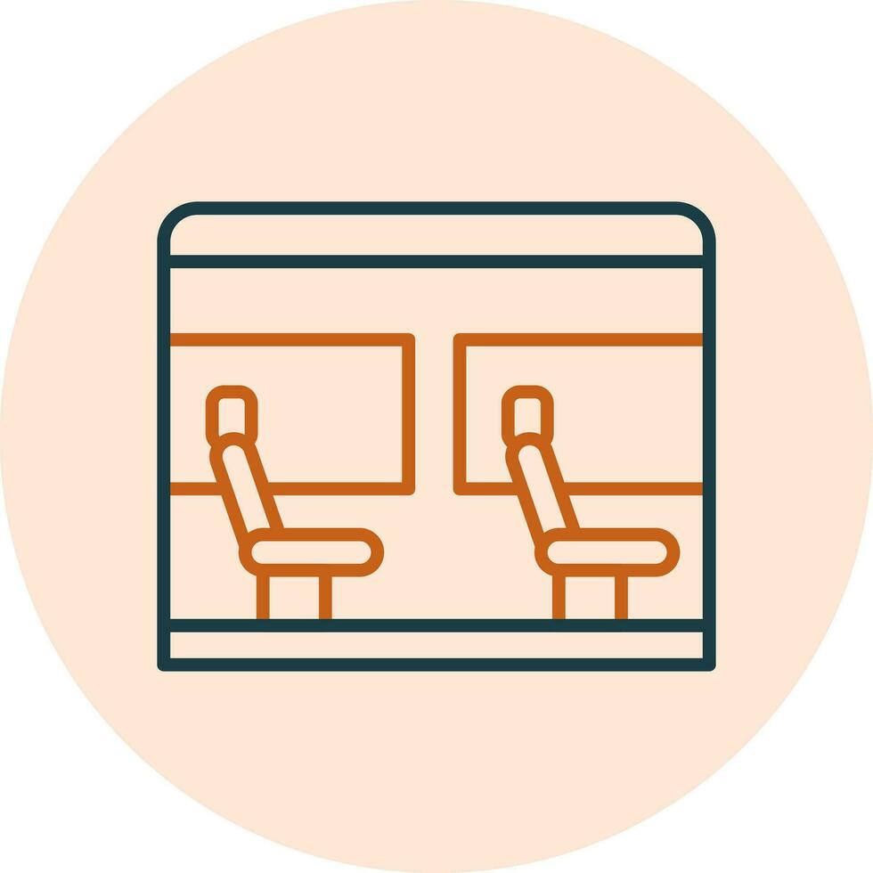 icono de vector de asiento