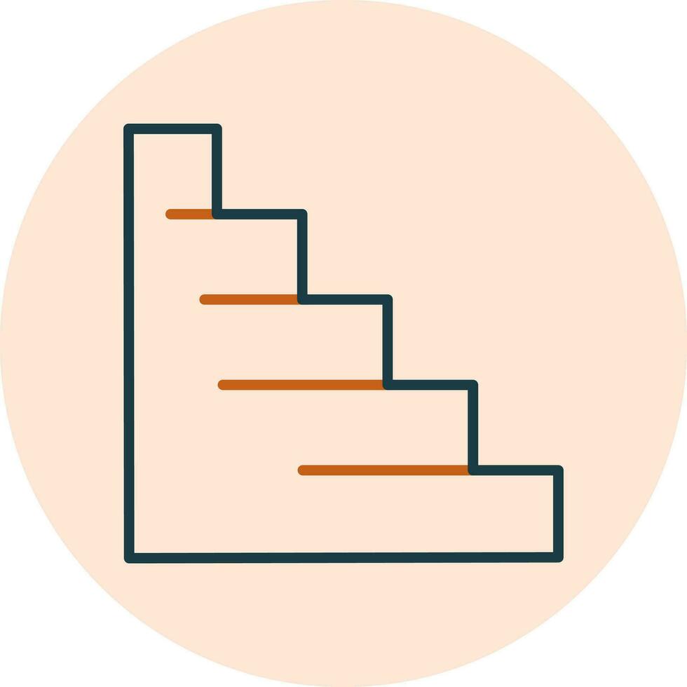 icono de vector de escaleras