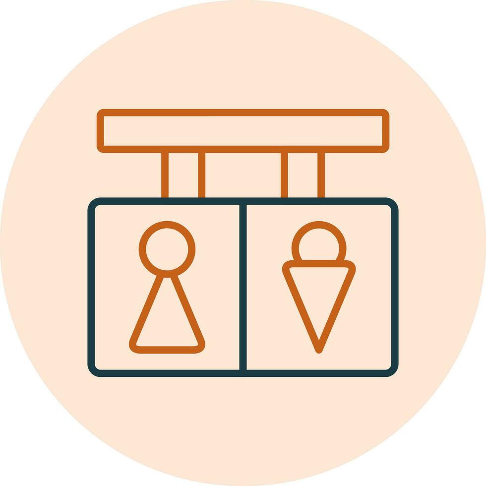 Toilet Signs Vector Icon