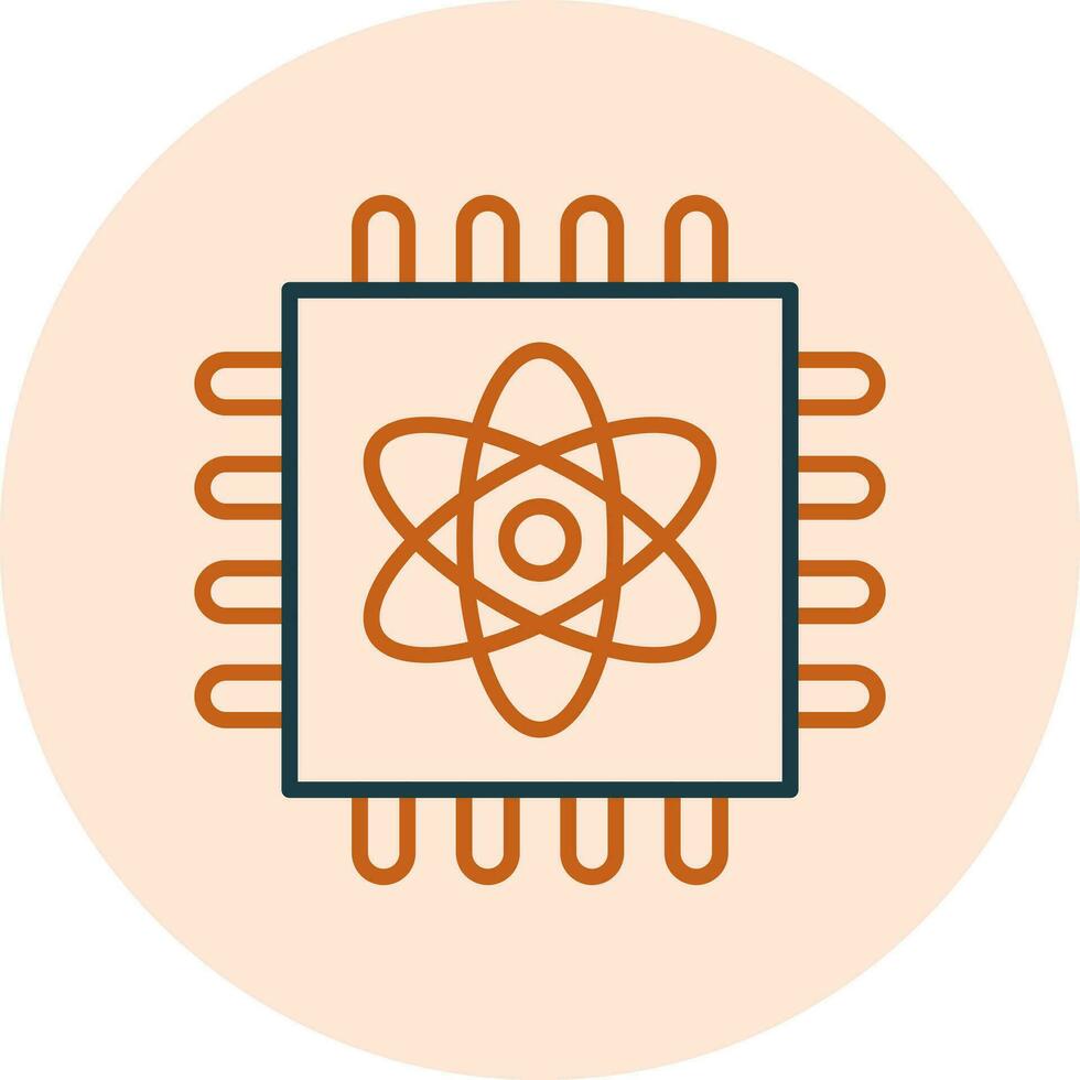 Quantum Computing Vector Icon