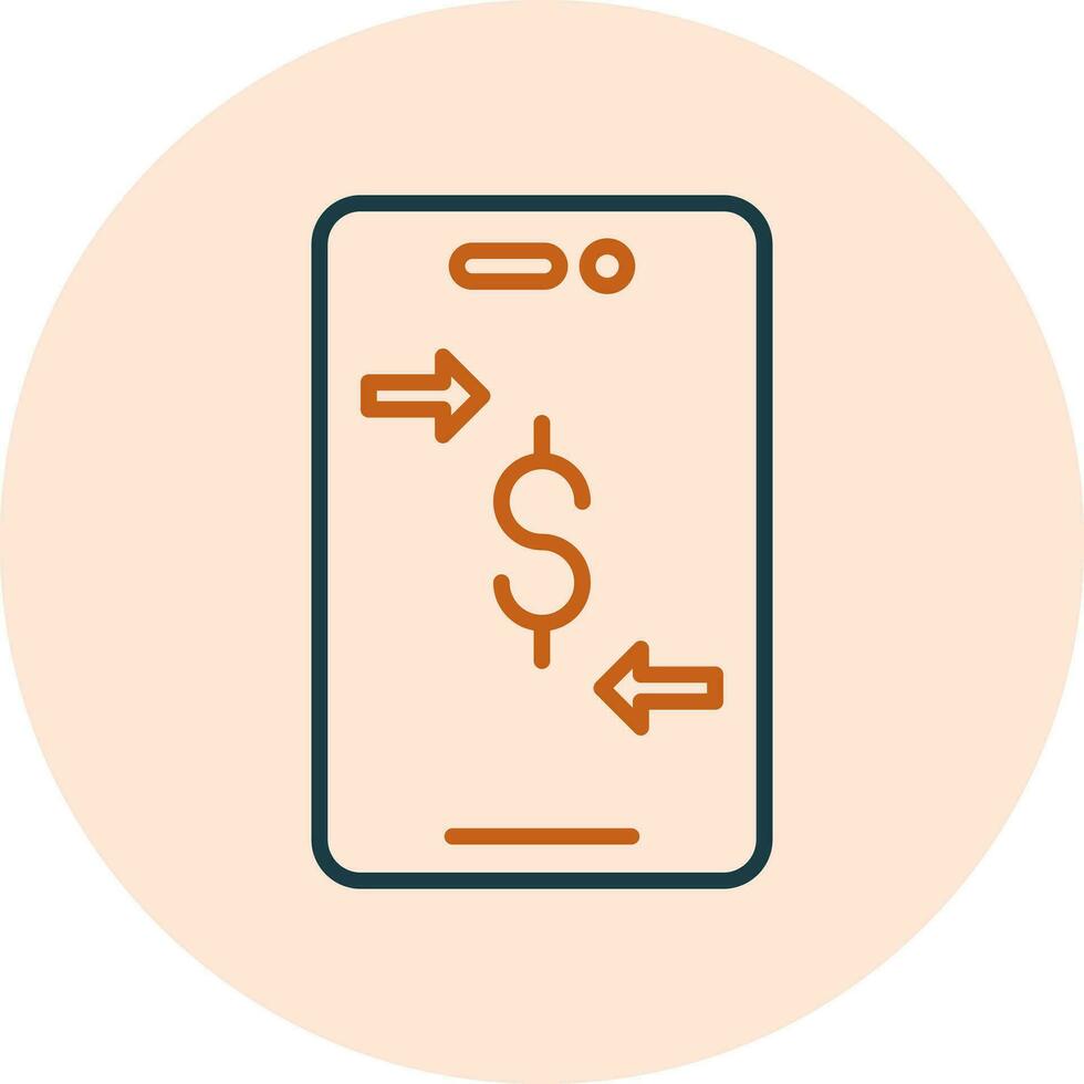 Online Money Transfer Vector Icon