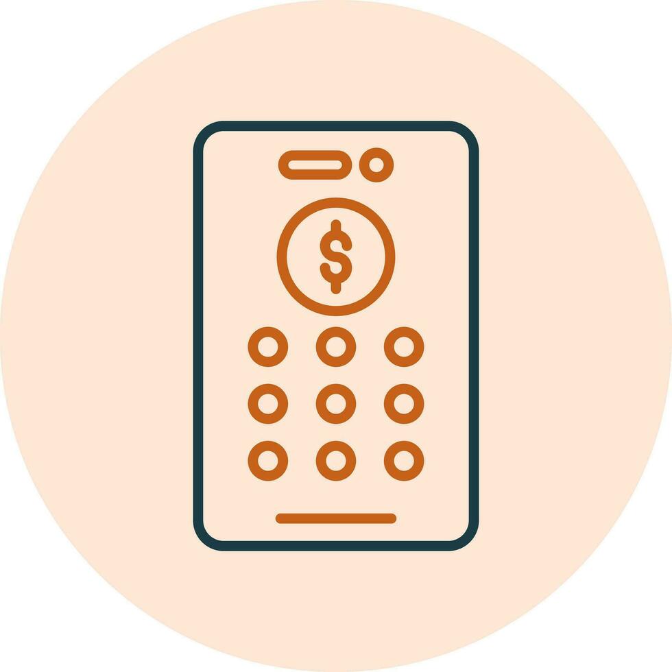 Banking Pin Code Vector Icon