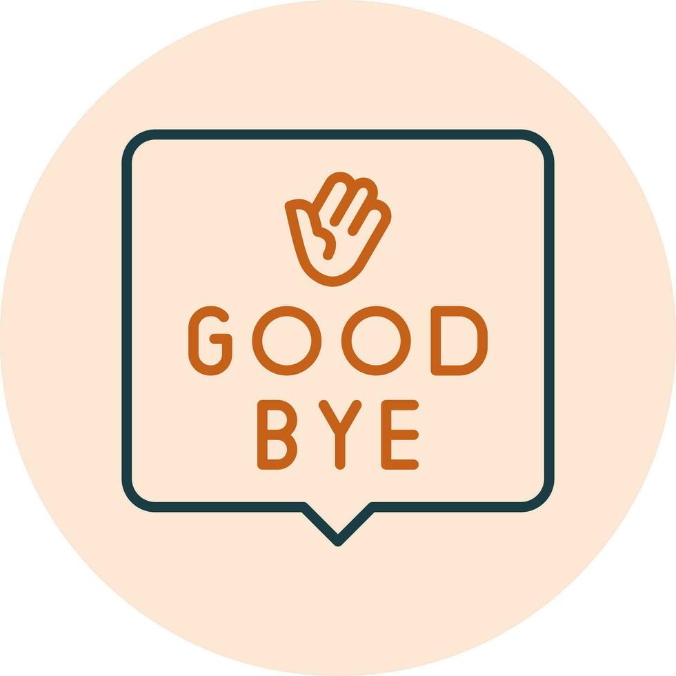 Good Bye Vector Icon