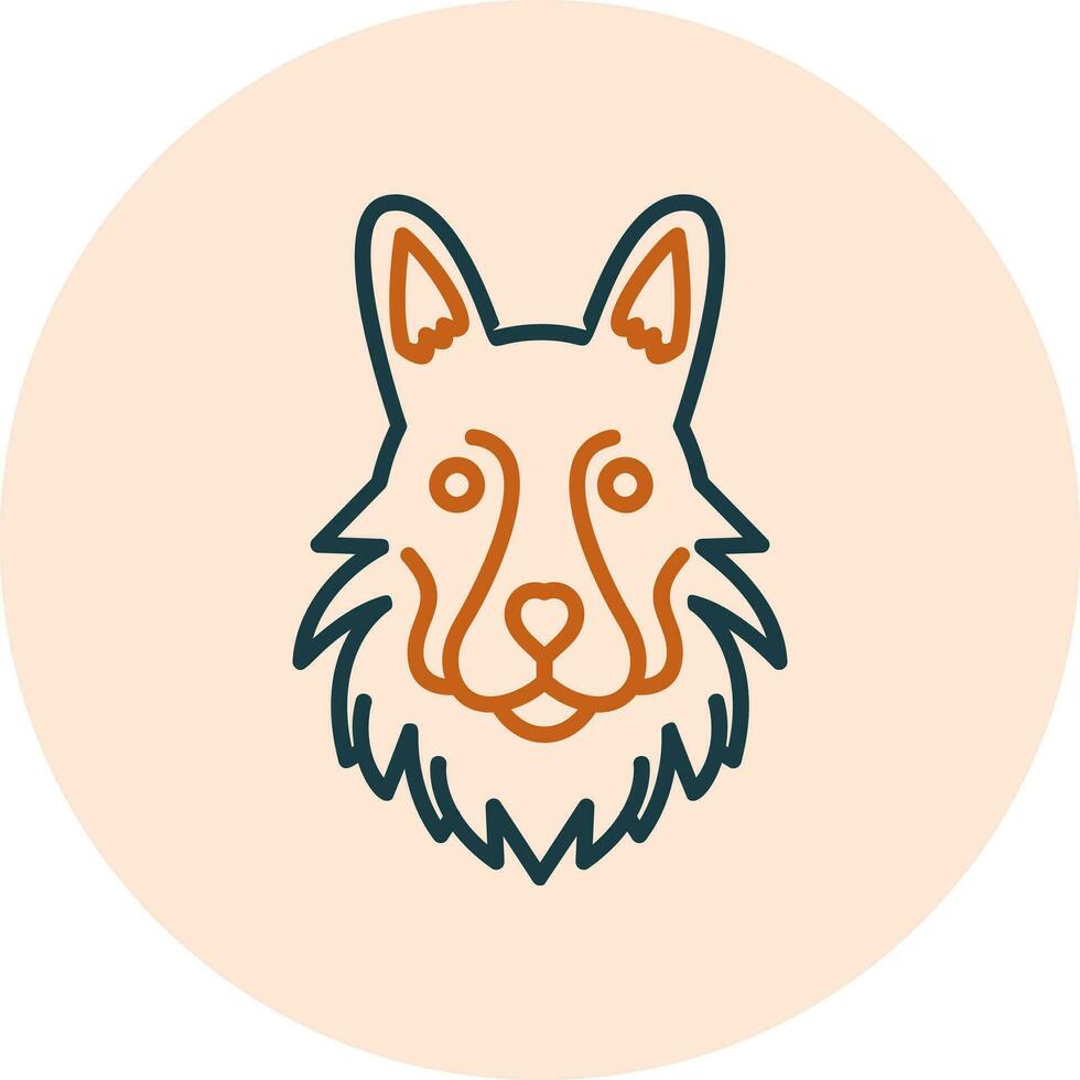 German Shepherd Vector Icon