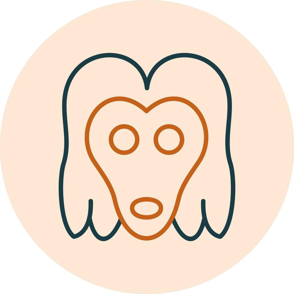 Afghan Hound Vector Icon