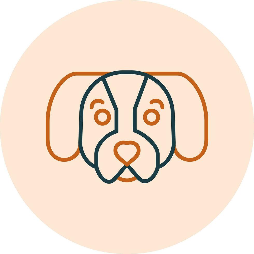 perro tejonero vector icono