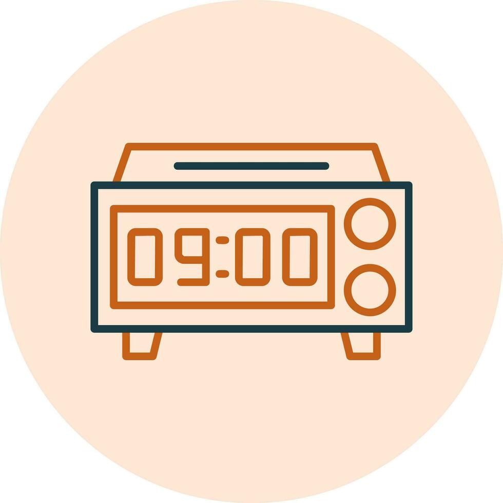 Digital Clock Vector Icon