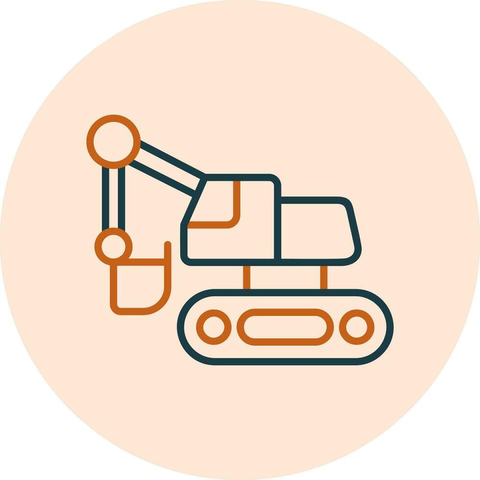 Excavator Vector Icon
