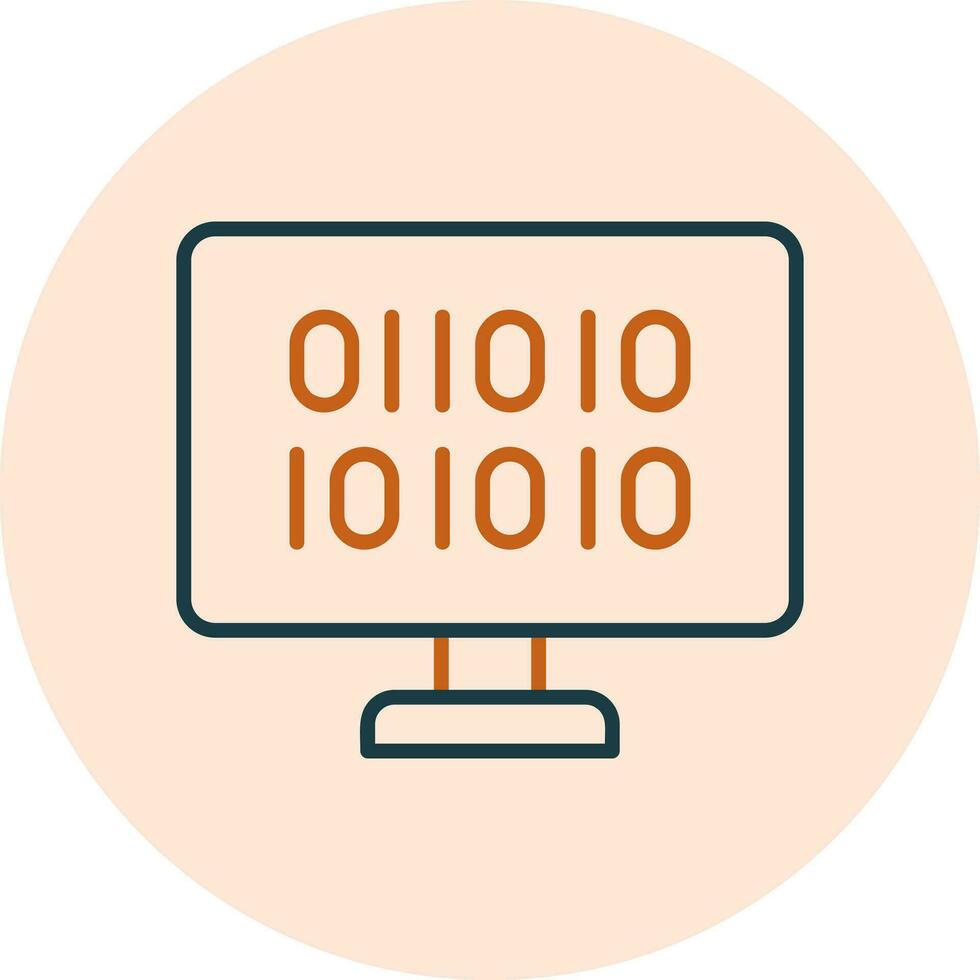 Binary Code Vector Icon