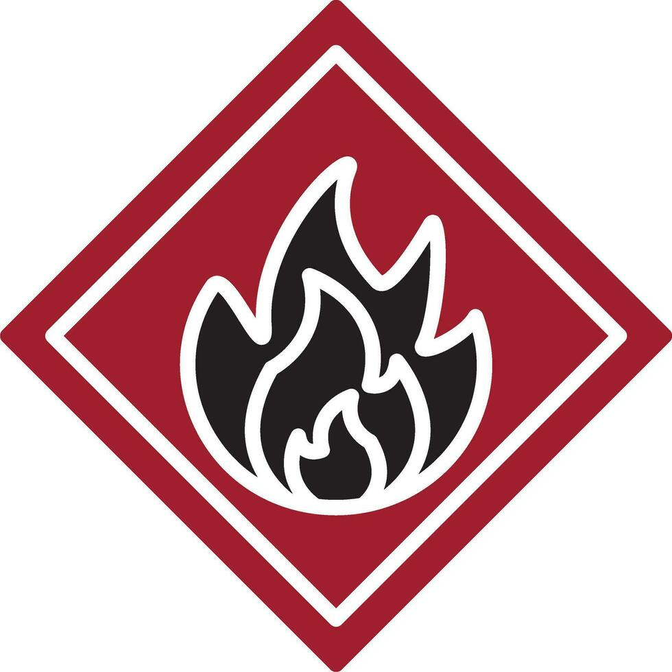 Flammable Vector Icon
