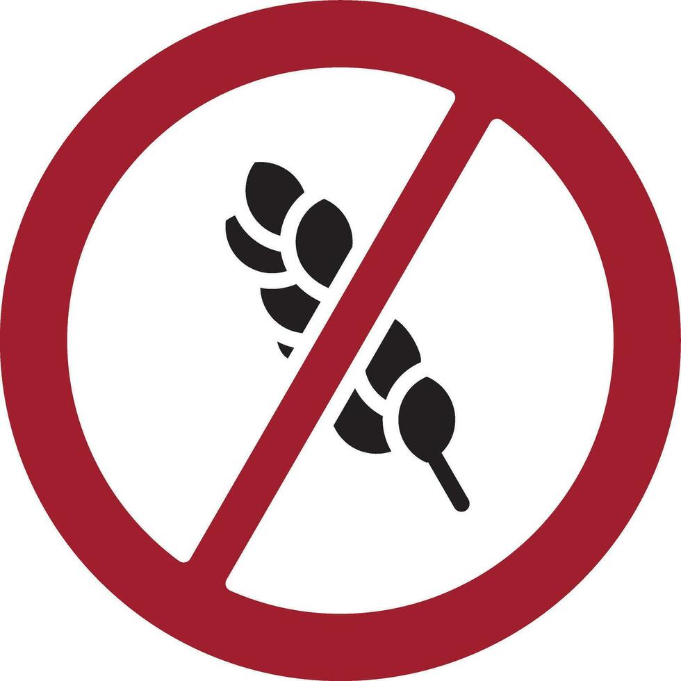 gluten vector icono