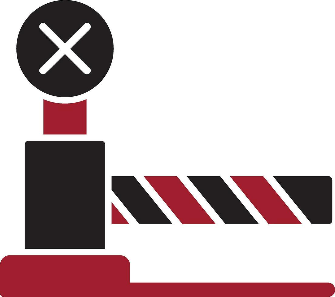 Level Crossing Vector Icon