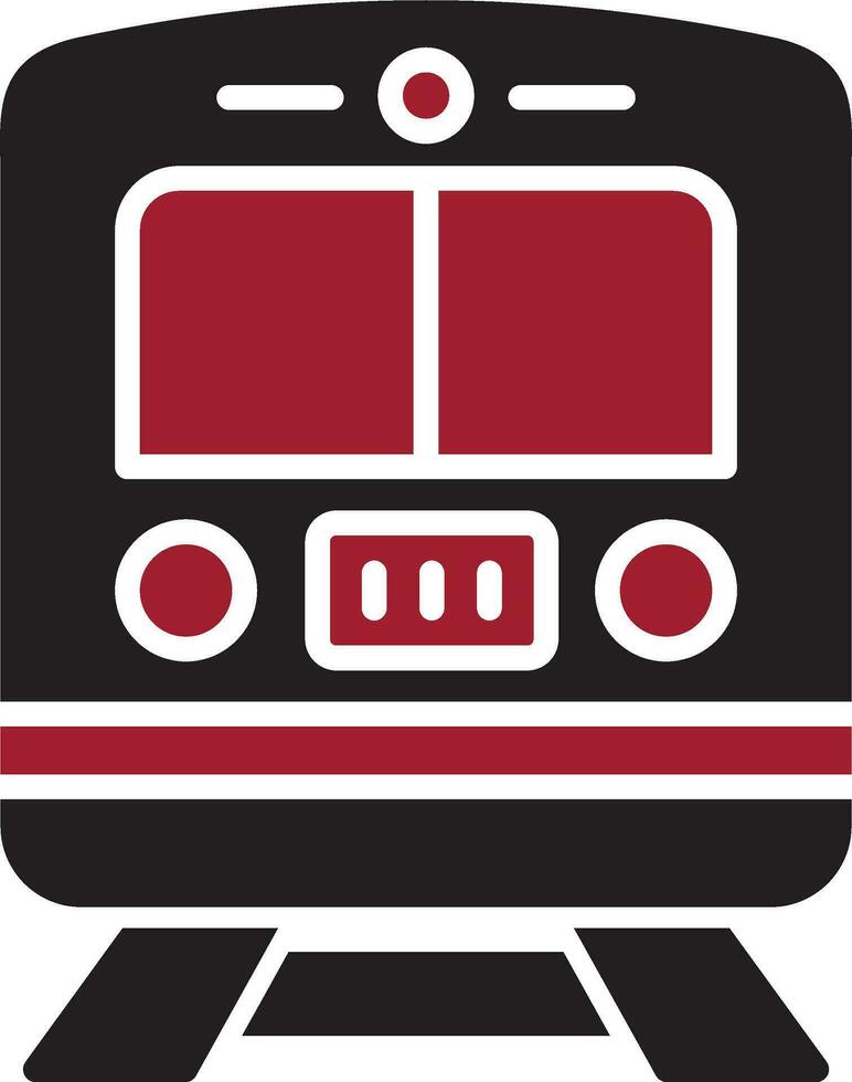 icono de vector de tren