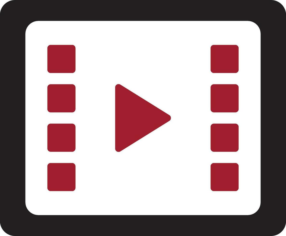 Video Processing Vector Icon
