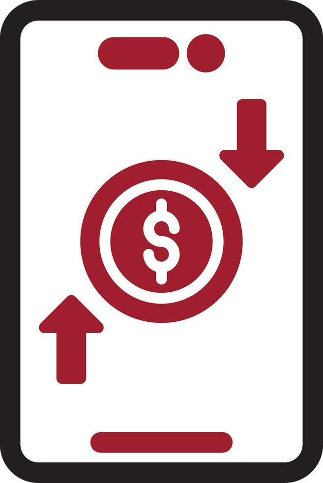 Online Money Transfer Vector Icon
