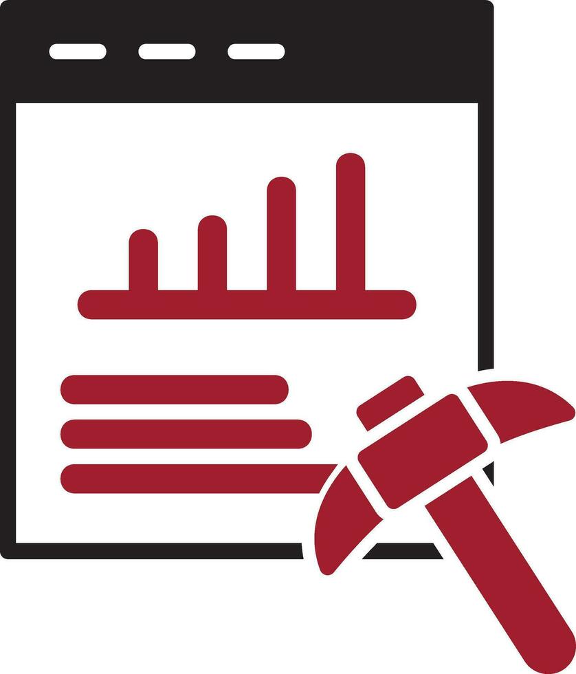 Data Mining Vector Icon