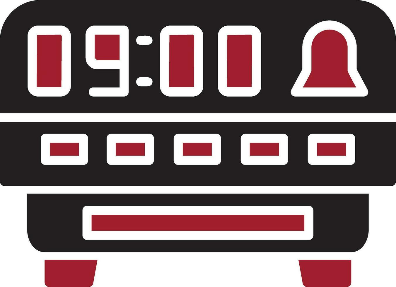 Digital Clock Vector Icon