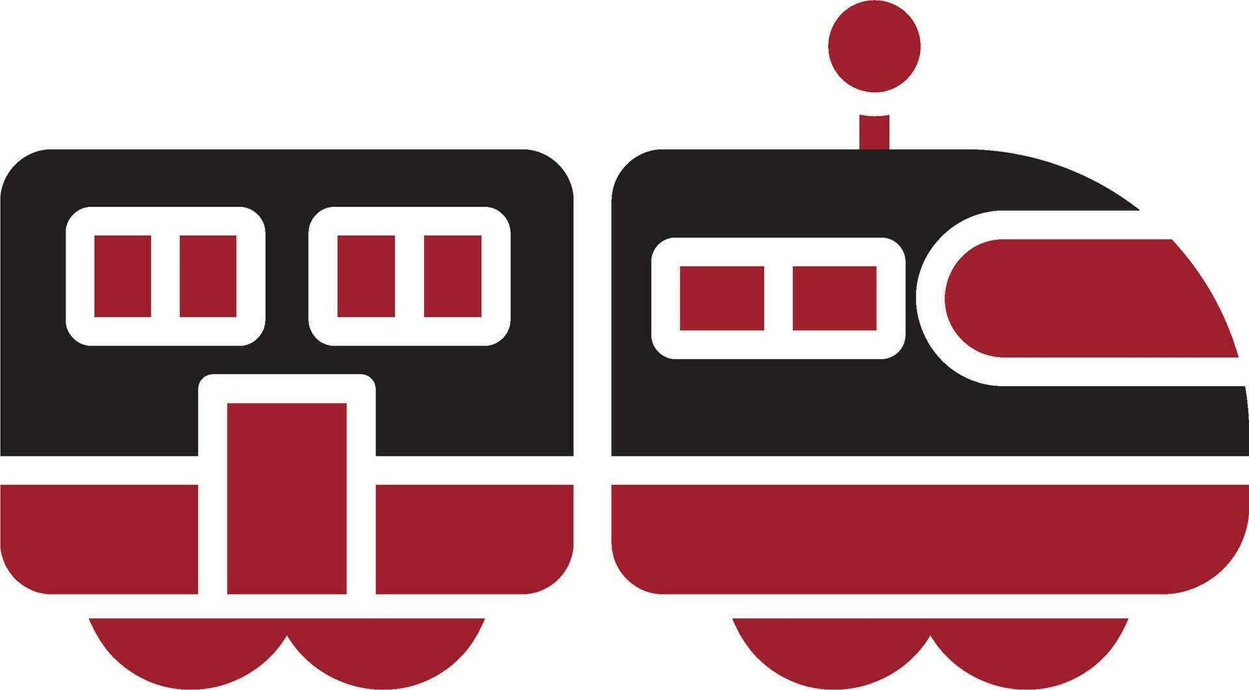 icono de vector de tren