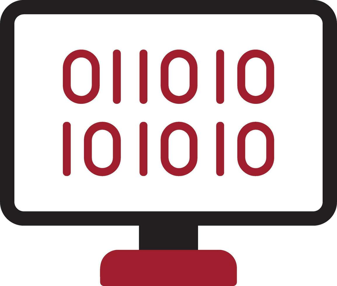Binary Code Vector Icon