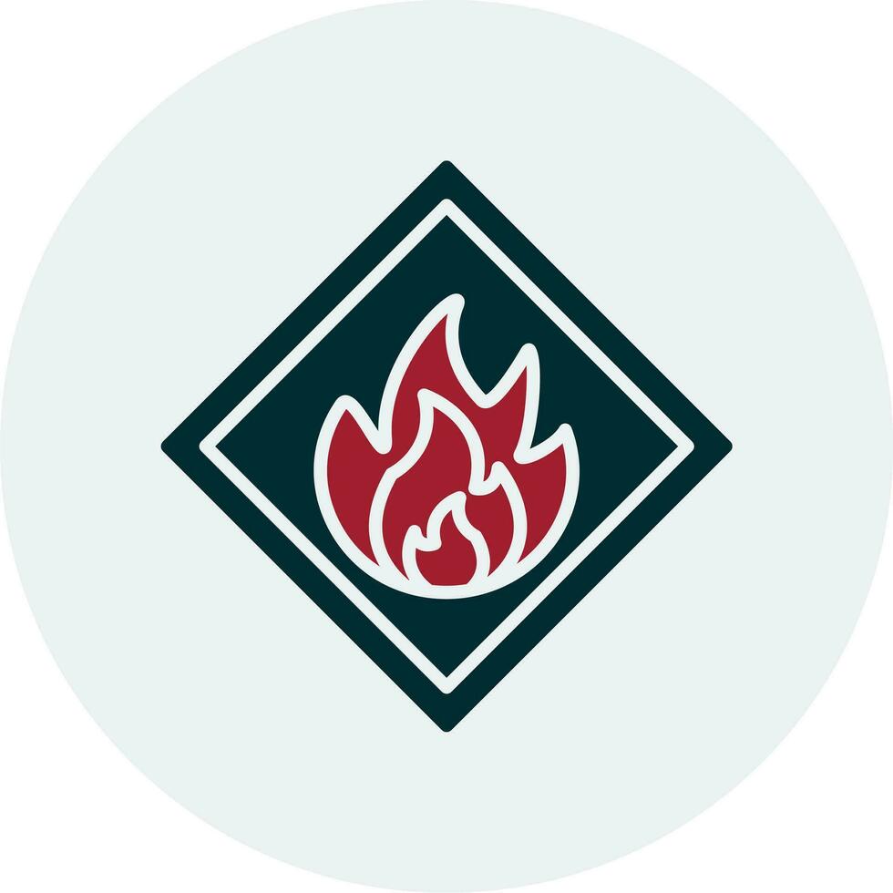 Flammable Vector Icon