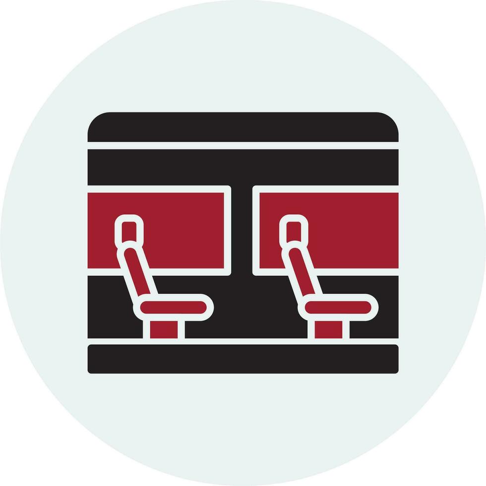 icono de vector de asiento