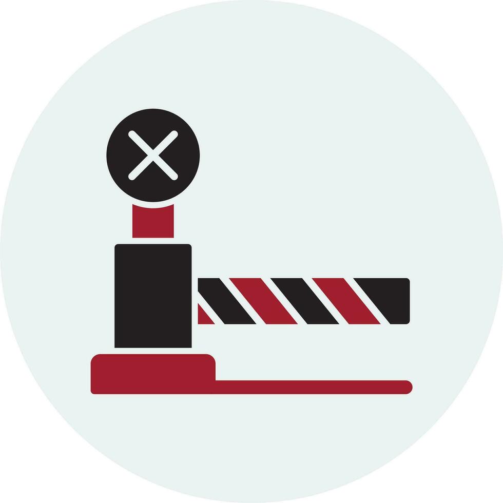 Level Crossing Vector Icon