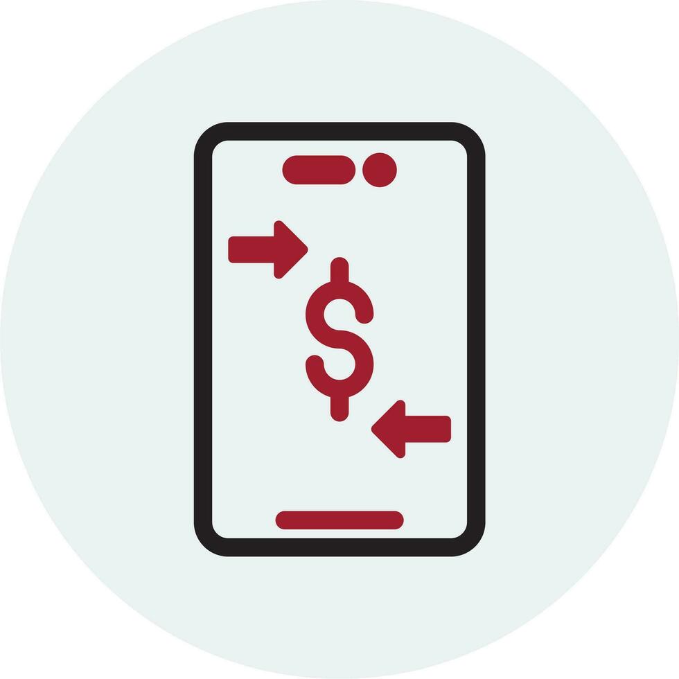 Online Money Transfer Vector Icon