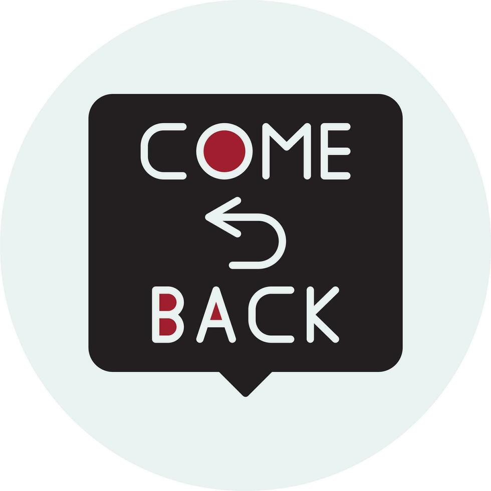 Come Back Vector Icon