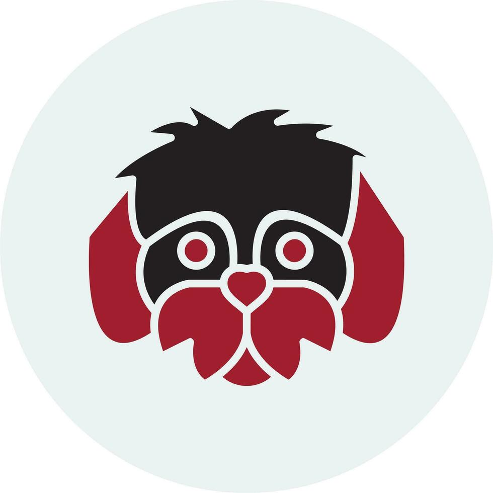 shih tzu vector icono