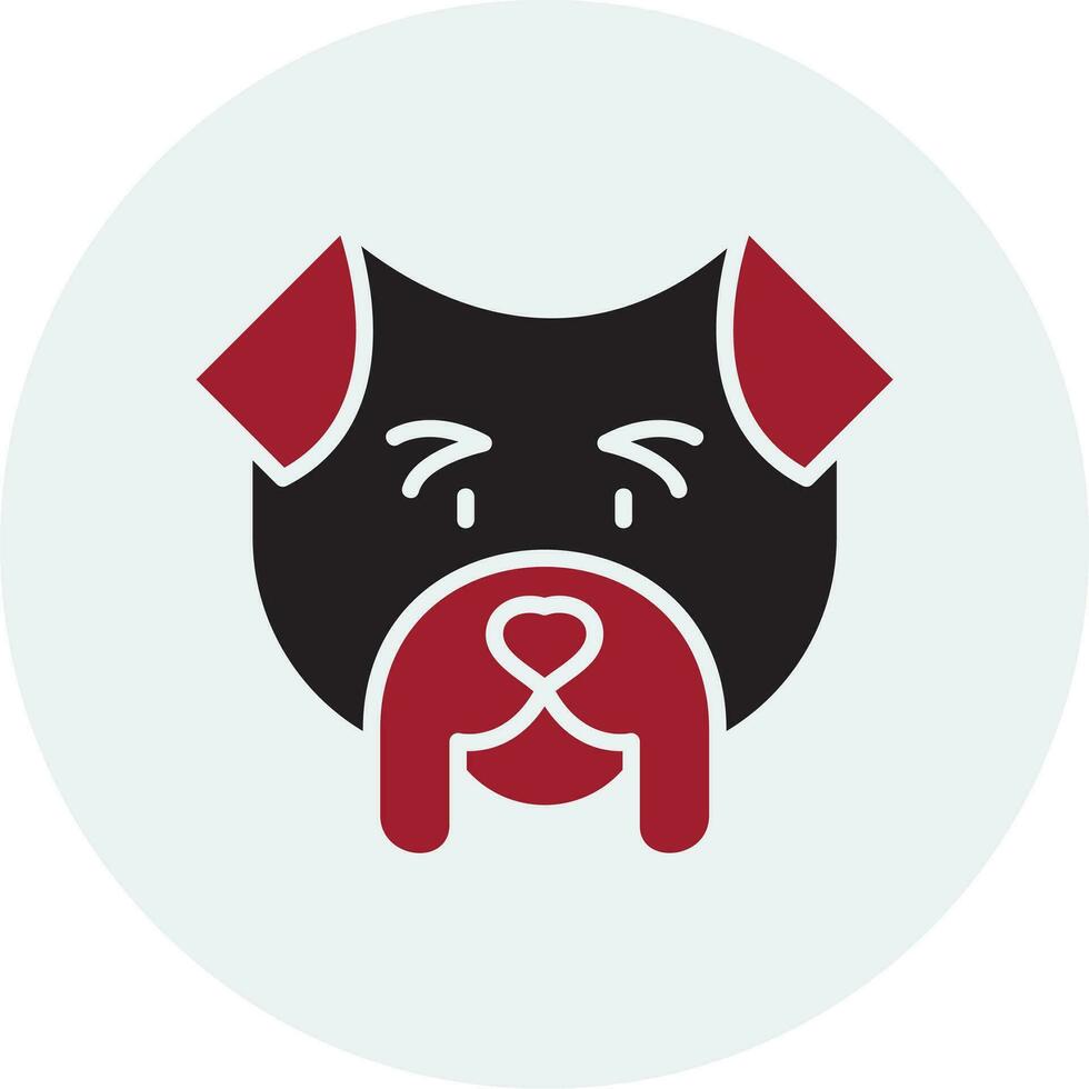 icono de vector de bulldog