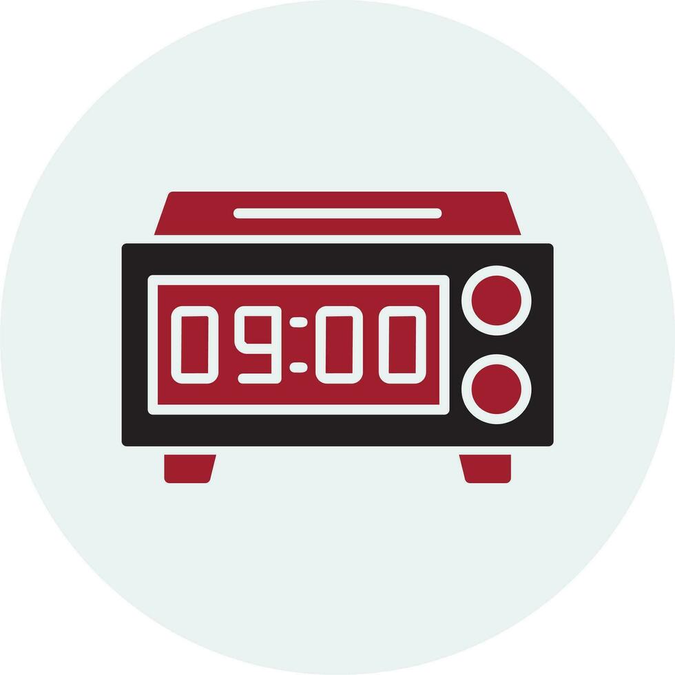 Digital Clock Vector Icon