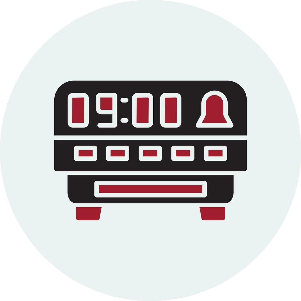 Digital Clock Vector Icon