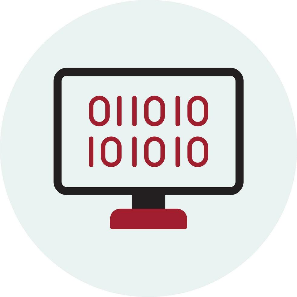 Binary Code Vector Icon