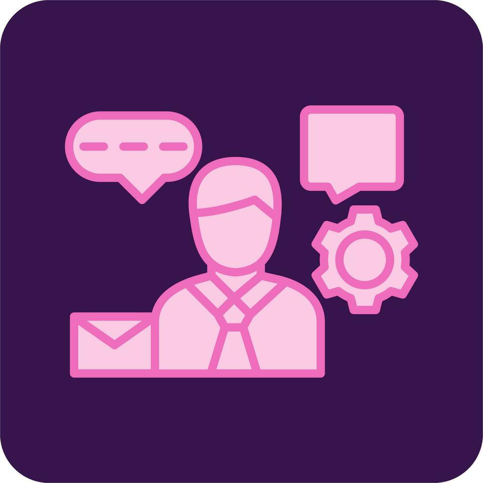 Client Support Vector Icon