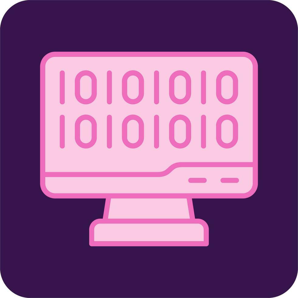 Binary Code Vector Icon