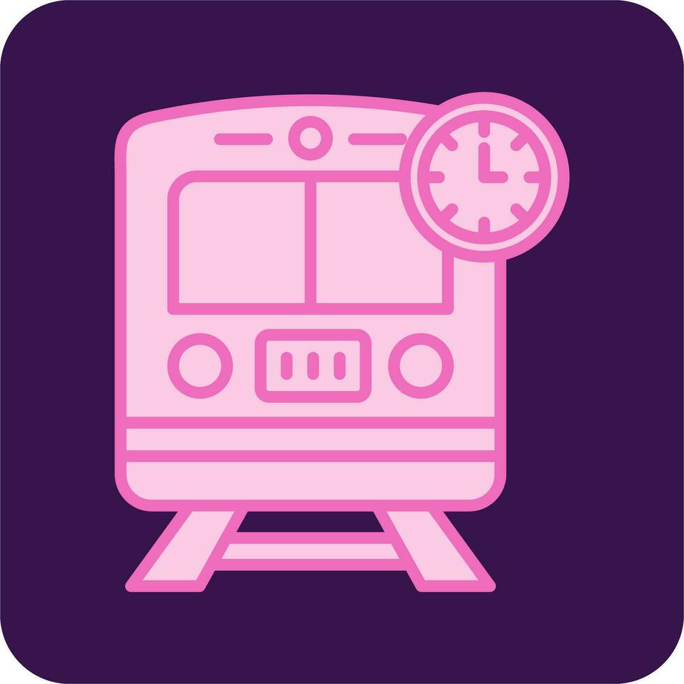 Train Times Vector Icon