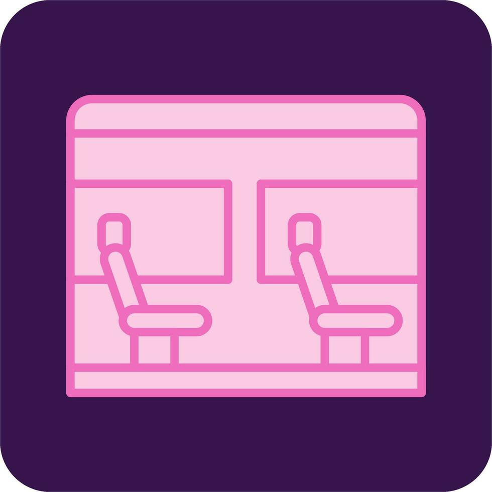 icono de vector de asiento