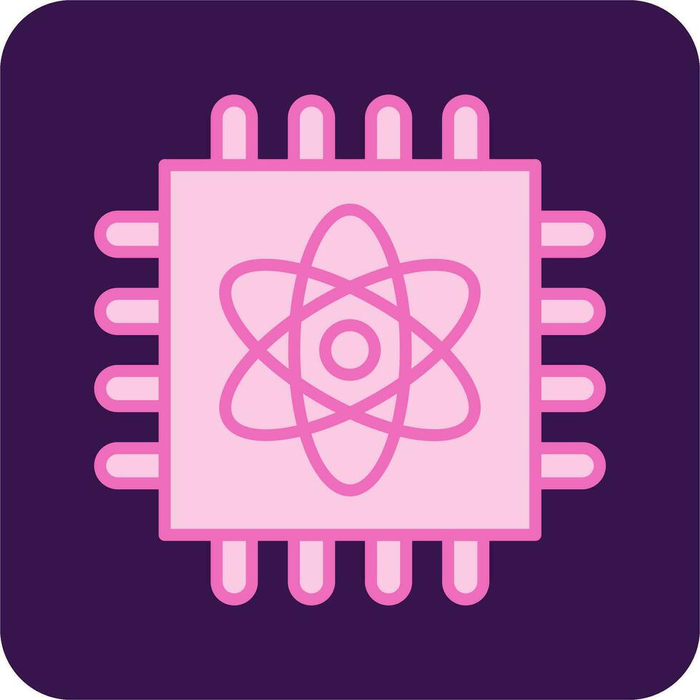 Quantum Computing Vector Icon