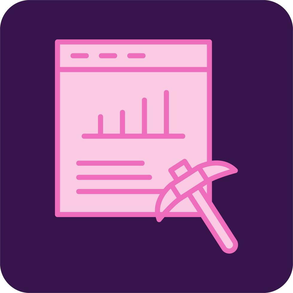 Data Mining Vector Icon