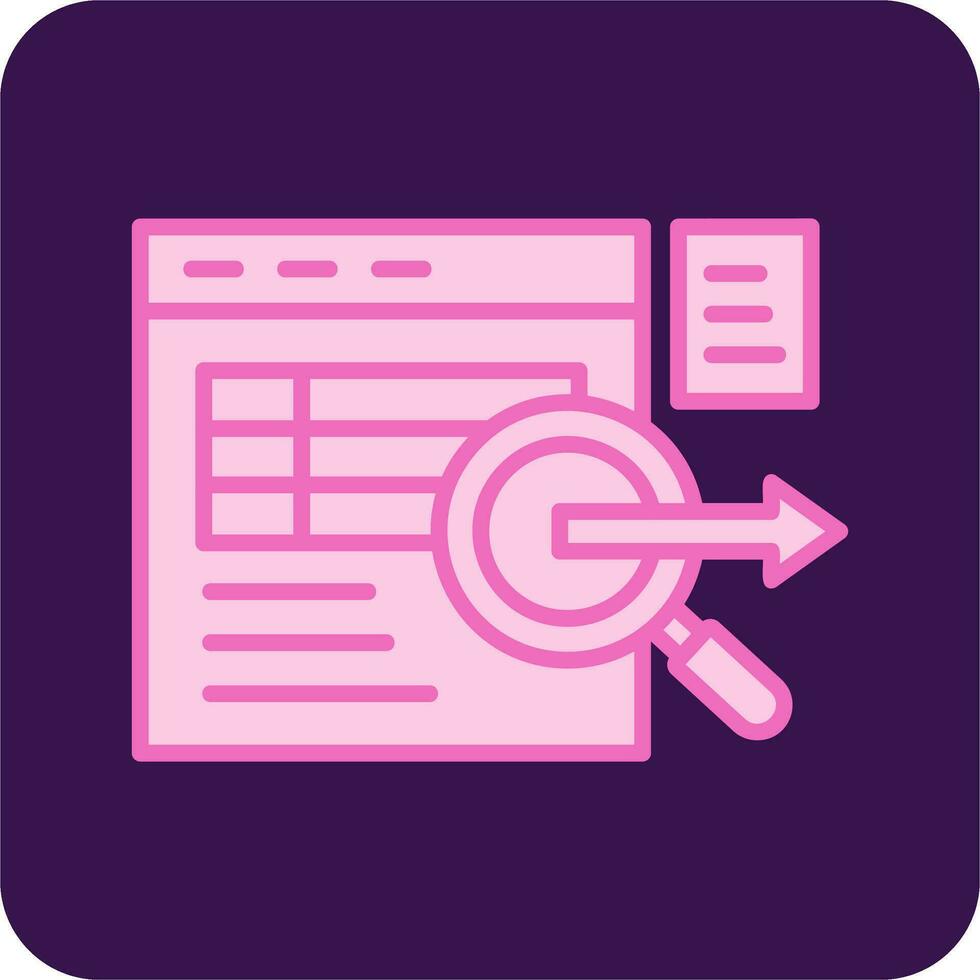 datos consulta vector icono