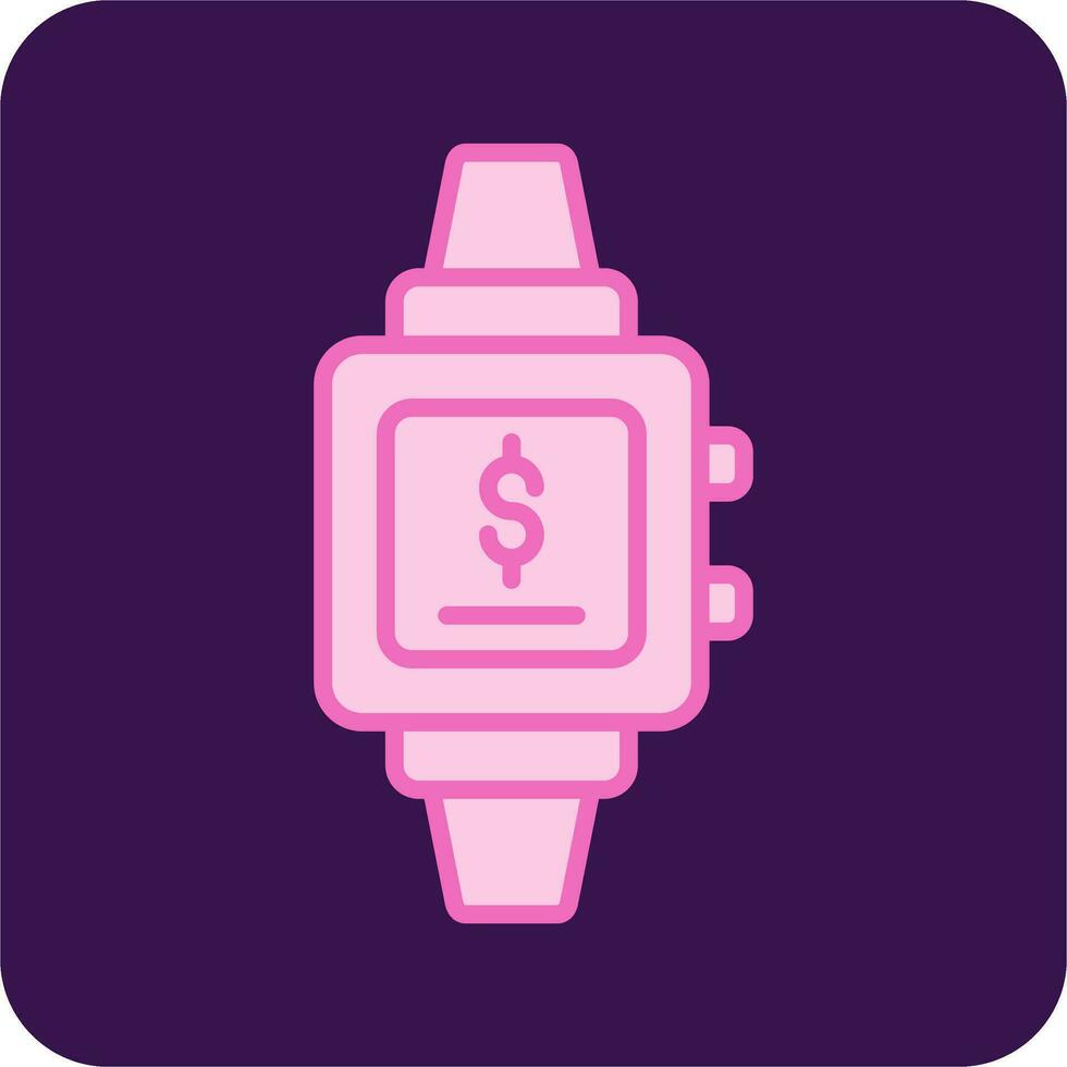 SmartWatch Payment Vector Icon