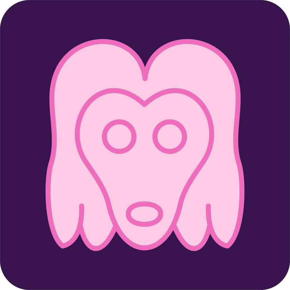 Afghan Hound Vector Icon