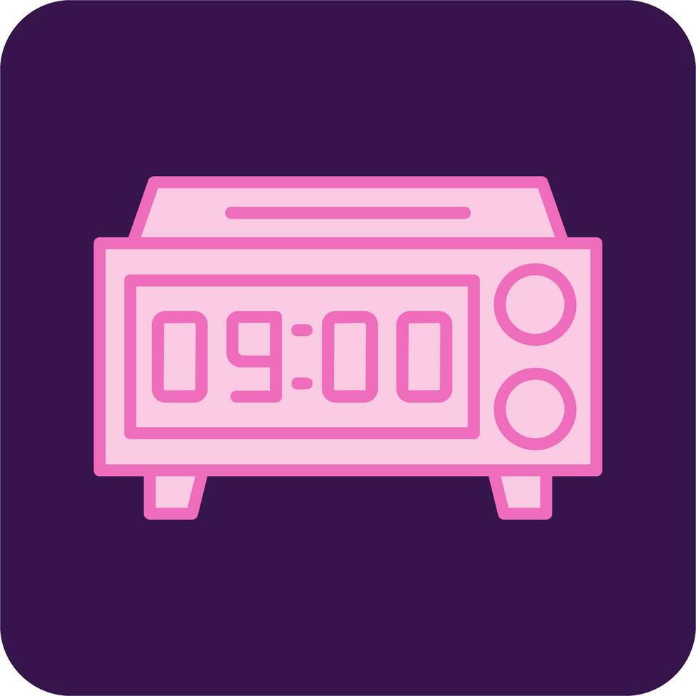 Digital Clock Vector Icon