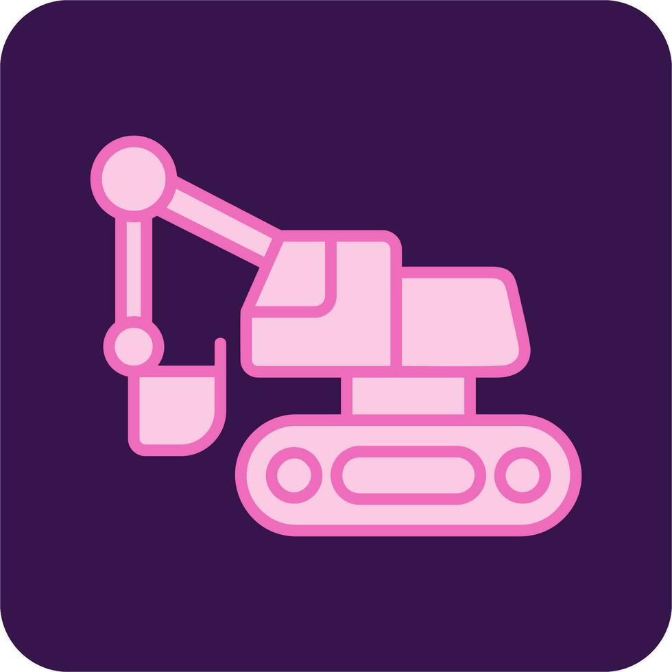 Excavator Vector Icon