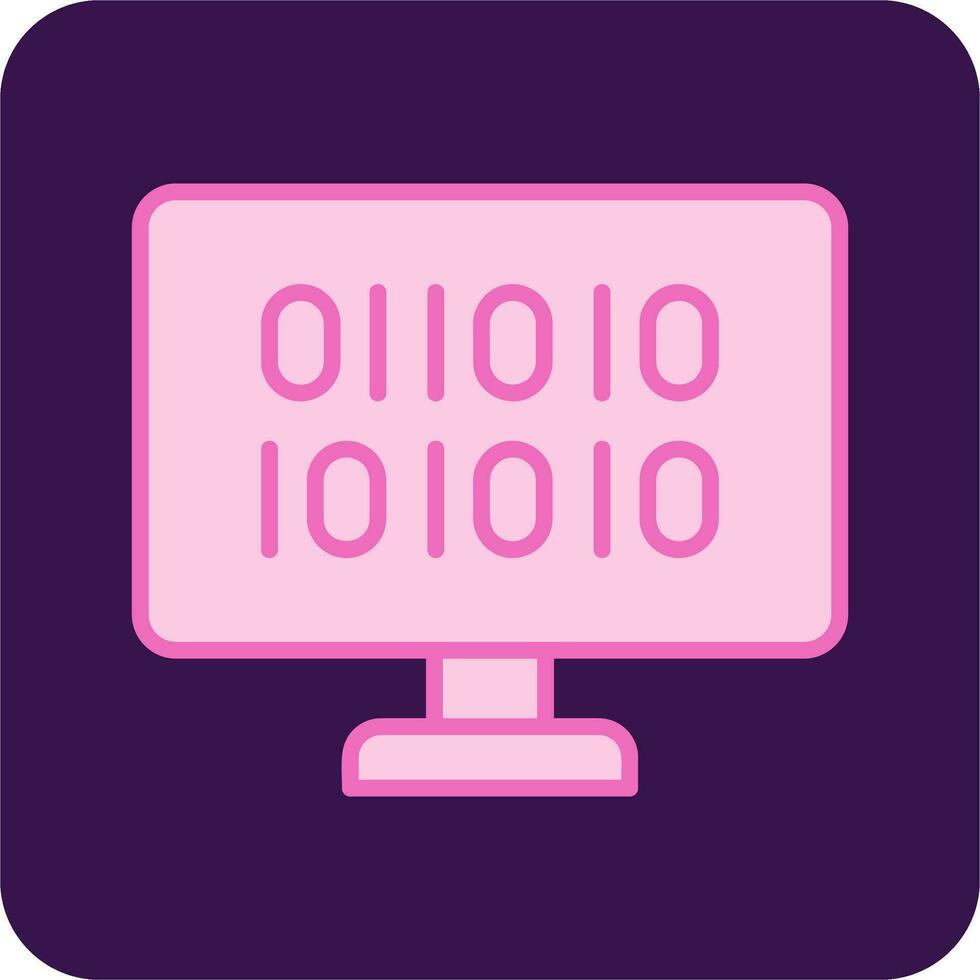 Binary Code Vector Icon