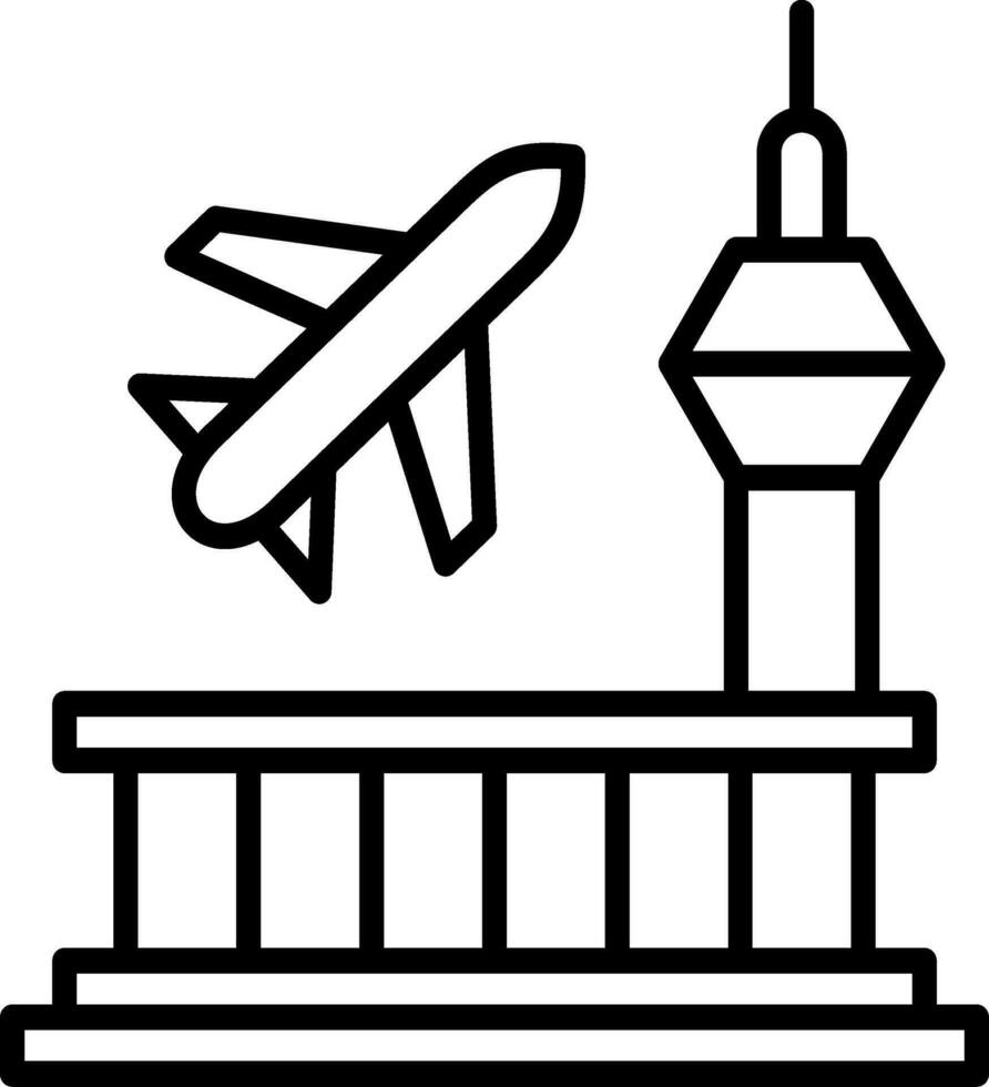 icono de vector de aeropuerto