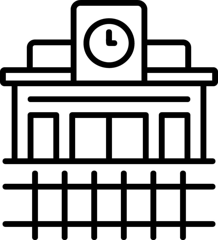 Train Station Vector Icon