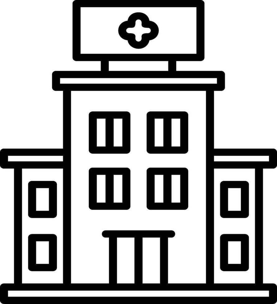 Hospital Building Vector Icon